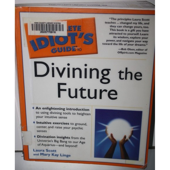 3/$15 Complete Idiot's Guide to Divining the Future; zlaura Scott Softcover - Picture 1 of 5